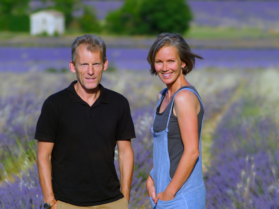 Dasha et Ludovic Marquet, les propriétaires du Manoir des Lacs